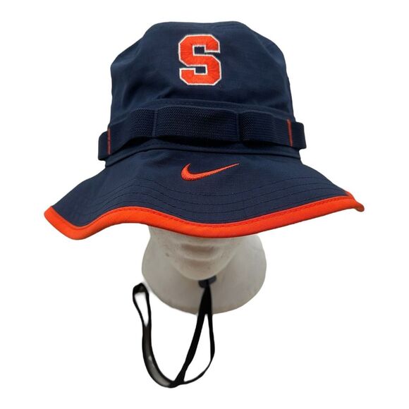 Nike Syracuse Orange Apex Bucket‎ Hat Cap Size M Navy Blue NCAA Boonie - Picture 1 of 6
